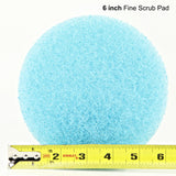 6 inch Diameter Blue Fine Scrub Pad