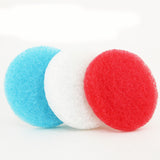 5 inch Red, White, and Blue Replacement Scrub Pad Refills (part number Refills-5in-Red-Wh-Blu)