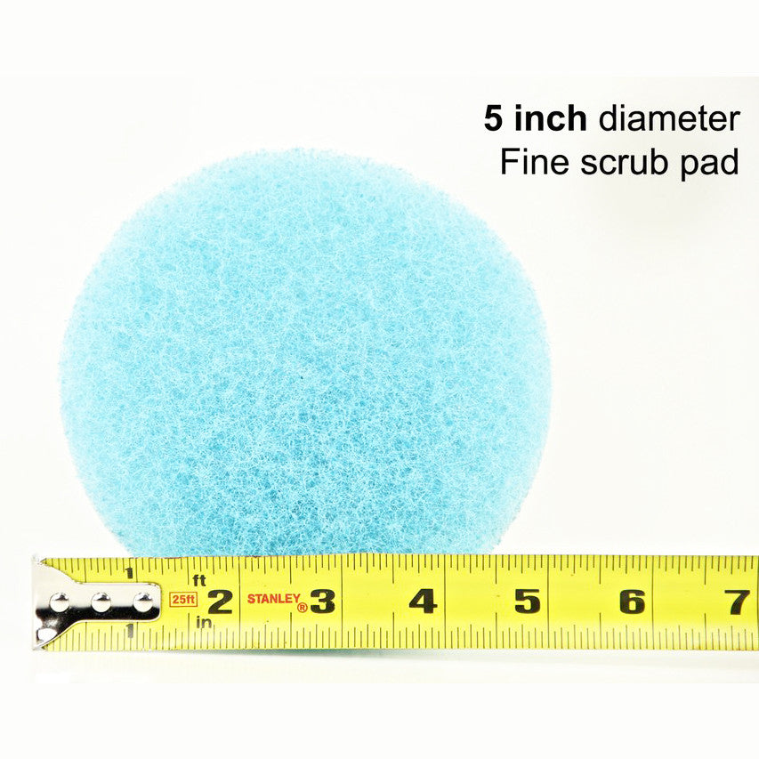 5 inch Diameter Blue Fine Scrub Pad