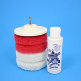 4inch Red and White Scrub Pads with Driver and Bring it On Cleaner