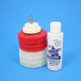 3inch Red and White Scrub Pads with Driver and Bring it On Cleaner
