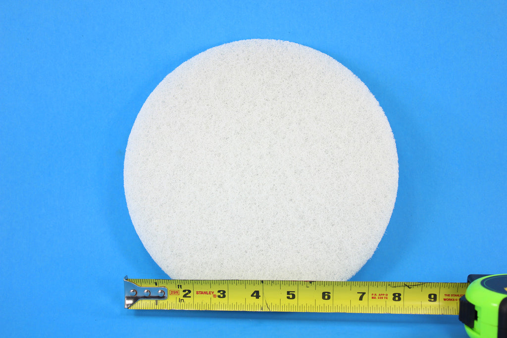 8 Inch Diameter White Fine Replacement Polishing Pad